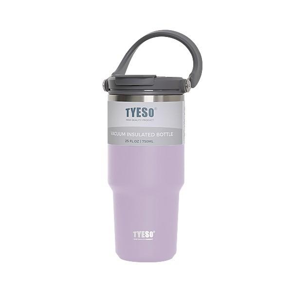 TYESO 차량 스포츠 내장형빨대 스텐 핸들텀블러 750mL