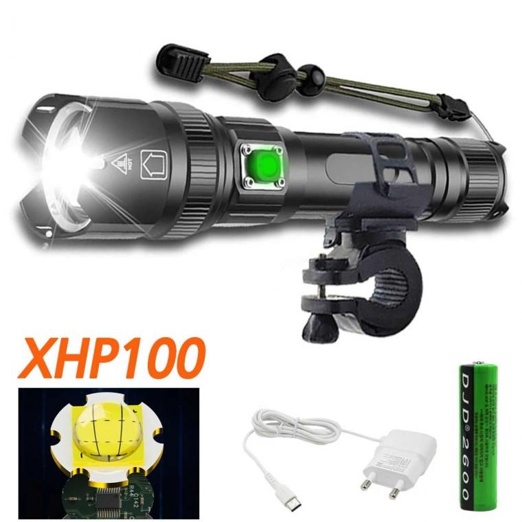 XHP100칩 LED 충전식 자전거 줌 전조등 안전등 랜턴 후레쉬 자전거라이트 P99 C아0