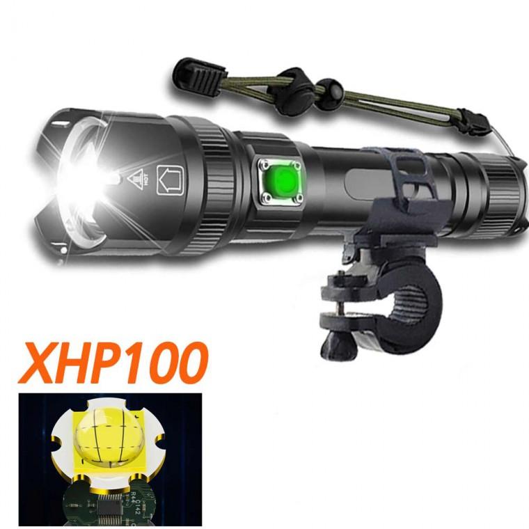 XHP100 LED 충전식 자전거 안전등 랜턴 후레쉬 전조등 자전거라이트 7200루멘 P99