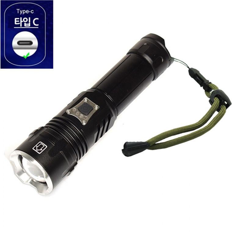 LED 줌 충전식 랜턴 손전등 후레쉬 XHP70.2 P902 아X