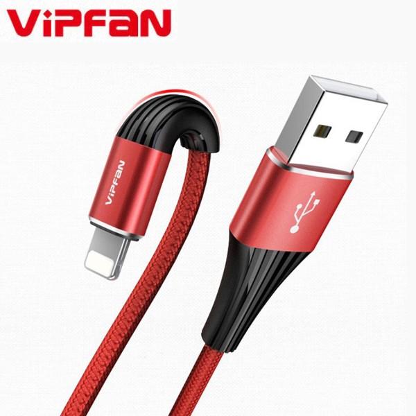 S2B VIPFAN A1 아이폰 8핀 핸드폰 휴대폰 USB 2.4A 고속충전 케이블 1.2m