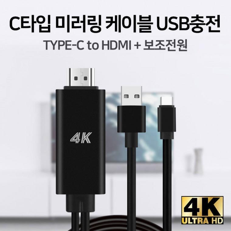 C타입 미러링케이블 HDMI케이블 넷플릭스 갤럭시S23 S222 S21 노트20 노트10 폴드시리즈