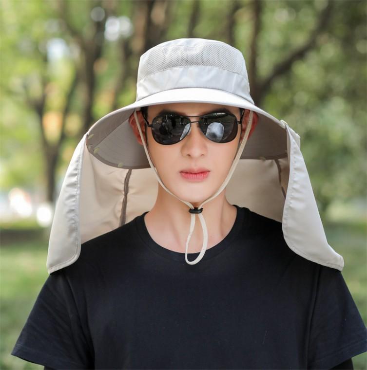 남성 햇빛 가리개 모자 자외선 차단 등산 모자 썬캡