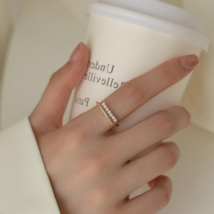 진주라인 사이즈 조절 반지