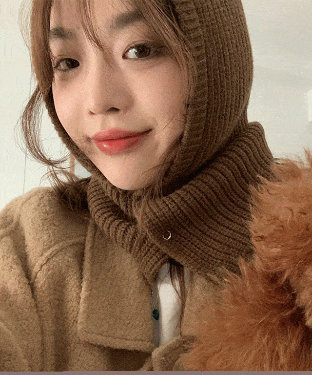 똑딱 투버튼 단추 바라클라바 후드모자 9 color