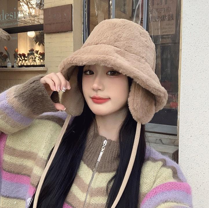 소프트 귀도리 버킷햇 귀달이 벙거지 털모자