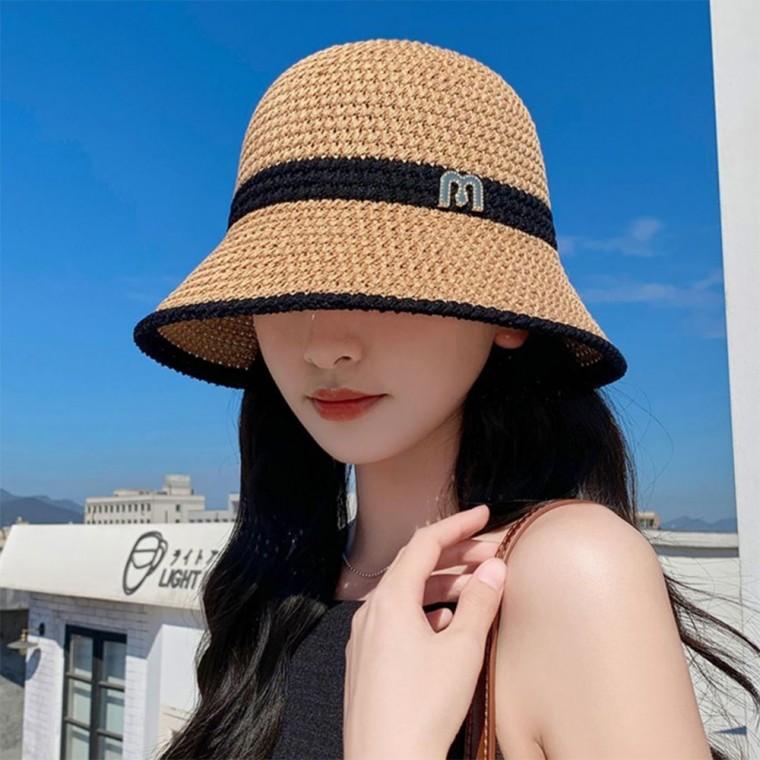 예쁜 모자 밀짚 버킷햇 벙거지 여행 모자
