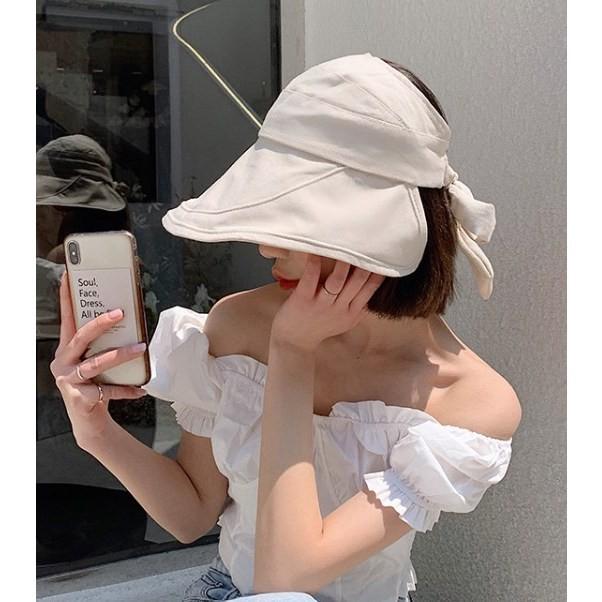 여성 와이어 챙 버킷햇 모자 썬캡