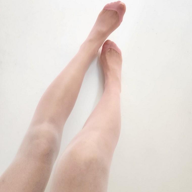 2컬러 그라데이션 팬티스타킹 뽀얀 핑크색 날씬 블랙