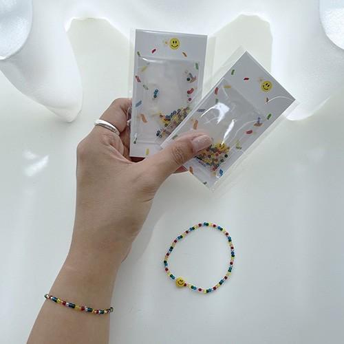 투명 스마일 비즈팔찌 만들기 DIY 세트 키트 [시즌2 비즈 팔찌 우정 학생 공예 재료]