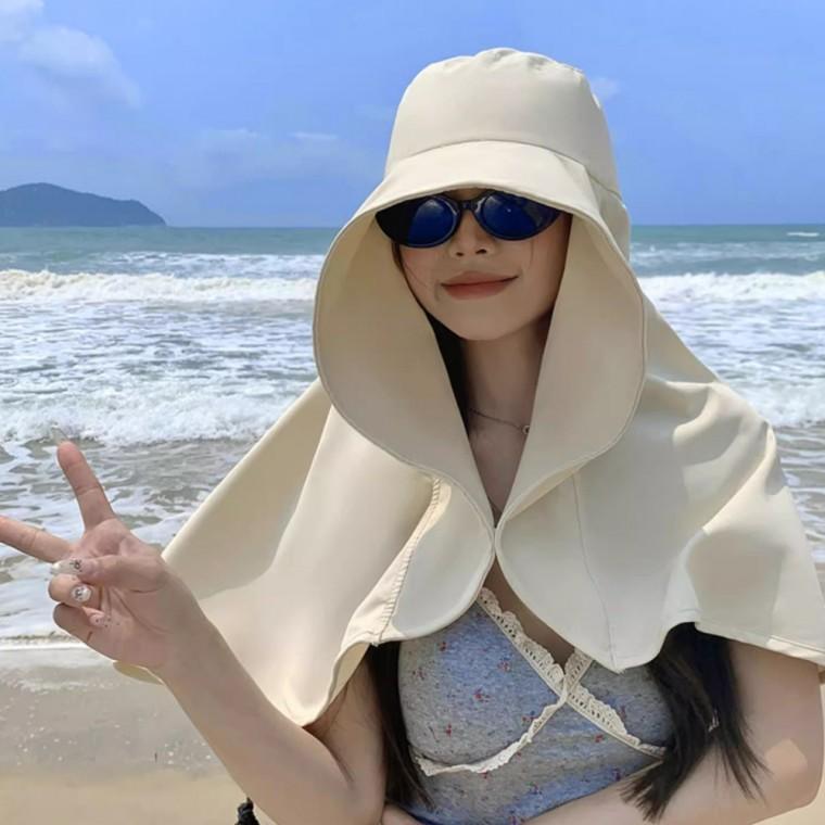 프리미엄 여름 여자모자 와이드 썬캡 산책 농사 낚시