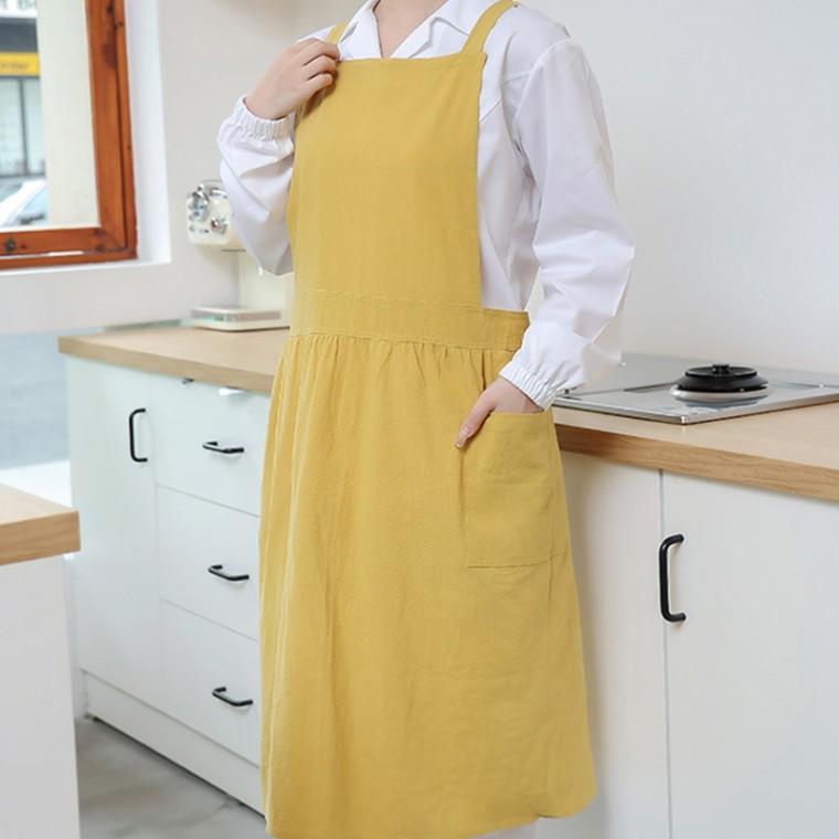 oem제조 다용도 꽃집 식당 어린이집 업소용 미용 린넨 앞치마 단체주문 인쇄가능