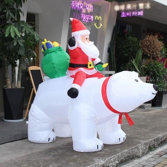 KC인증 크리스마스 산타곰 풍선장식