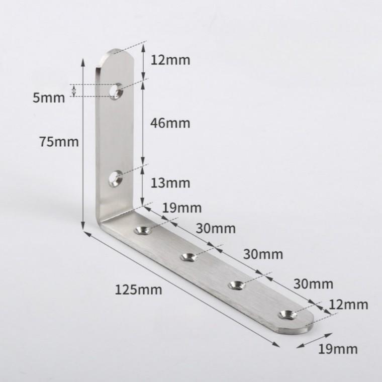 다용도 L자브라켓 ㄱ자 선반 브라켓 꺽쇠 10개 125x75mm