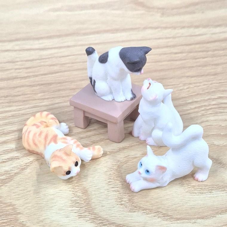 고양이 미니어쳐 장식품 5종세트 카페 식당 장식인형