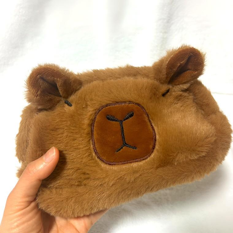 귀여운 카피바라 파우치 인형 필통 문구 대용량 수납
