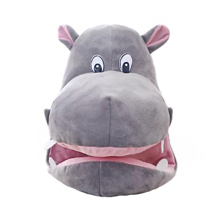 솜 동물 인형 모자 하마