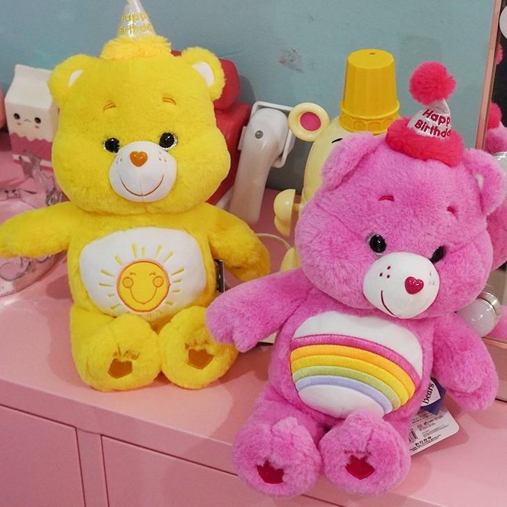 정품 케어베어 생일 꼬깔 인형 27cm 캐릭터 애착 봉제 곰 곰돌이인형 carebears