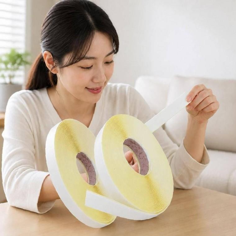 대체 찍찍이 롤 양면 접착 부직포 테이프 고정용