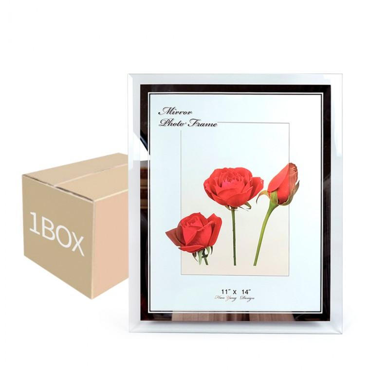 Kimspp 깔끔한품질 국산 크리스탈 유리액자 11R (11x14) 1박스(10개) 가족 사진 아기 웨딩 그림 액자