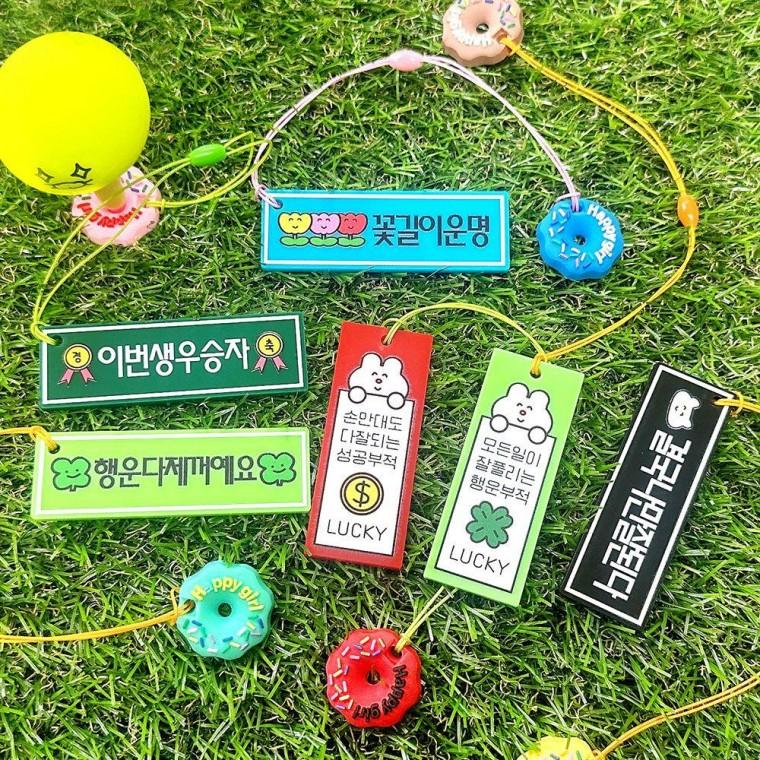 행운문구 골프티걸이 도넛링 랜덤4개 골프선물 골프용품