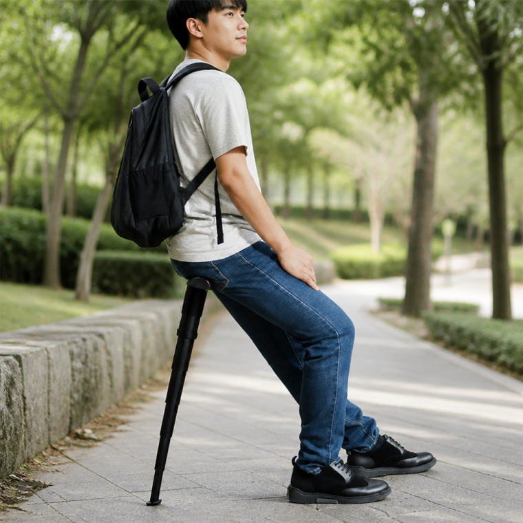 접이식 지팡이의자 높이조절 보행보조 스툴 거동보조용품
