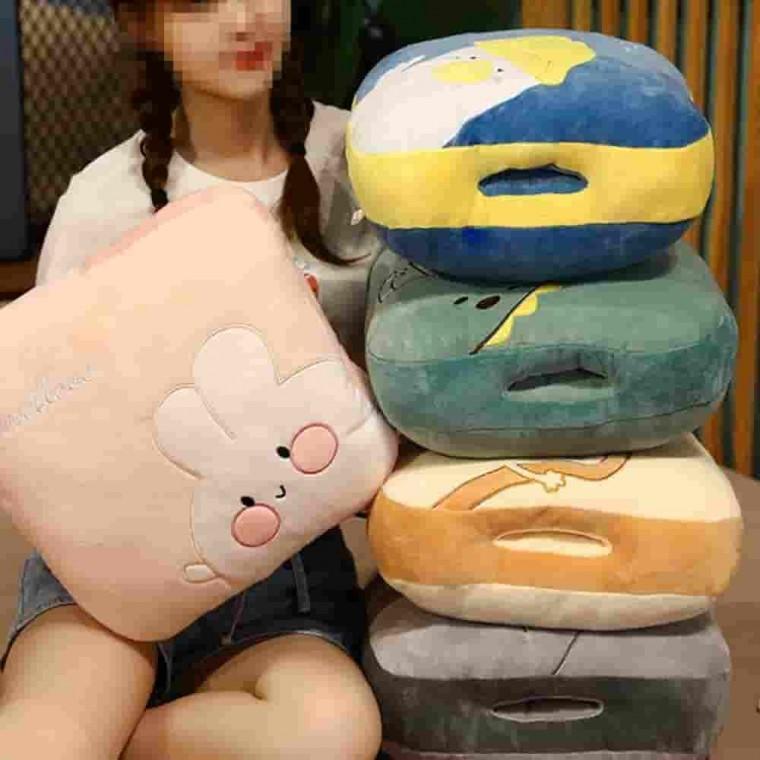 극세사 사각 쿠션 담요 SET 차량용담요 극세사블랭킷 무릎담요 캠핑용담요
