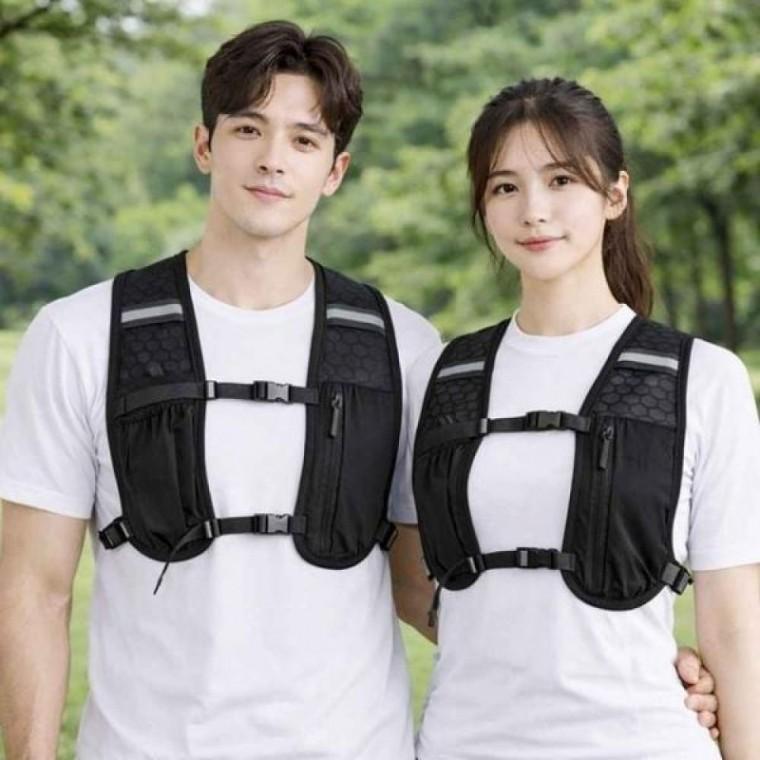 트레일 조끼 블랙 러닝 러닝베스트 메쉬러닝조끼