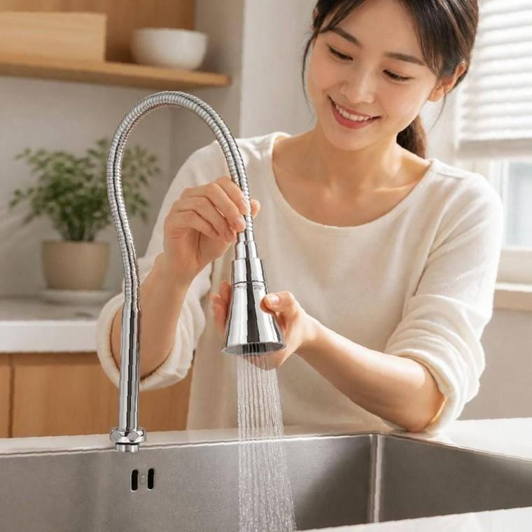 스텐 수전 싱크대 주방 코브라 교체 롱자바라 수도꼭지