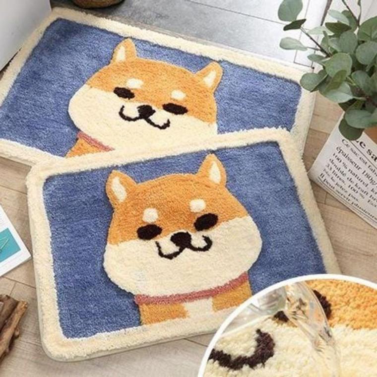 강아지 캐릭터 발매트 현관 욕실 미끄럼방지 러그 매트