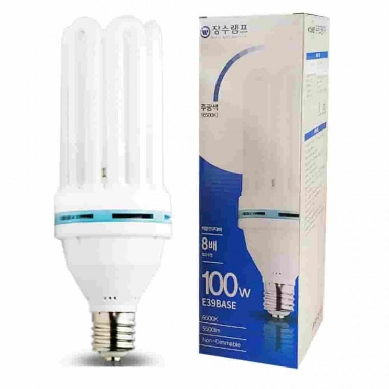 EL램프 100W 주광색 삼파장전구 천장조명 E39전구 주광색전구 삼파장형광등
