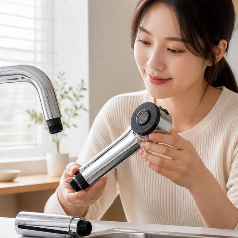 원홀 부품 싱크대 샤워기 헤드 분사기 수전 주방 교체용