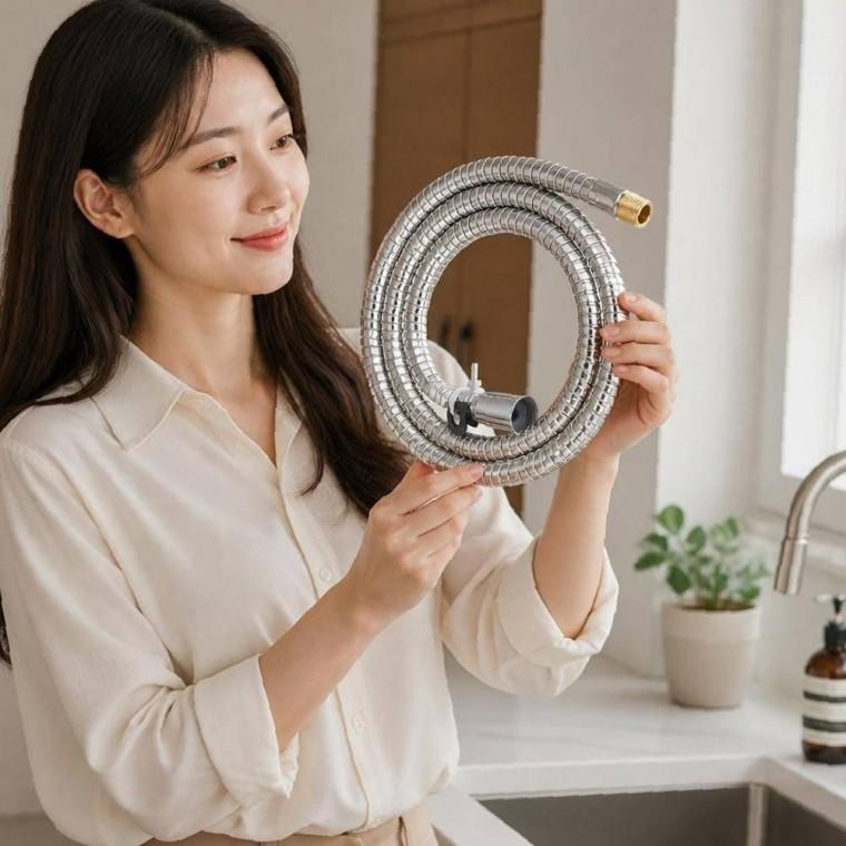 주방 데크 교체용 배관 급수 메탈 수전 원홀 호스 싱크대