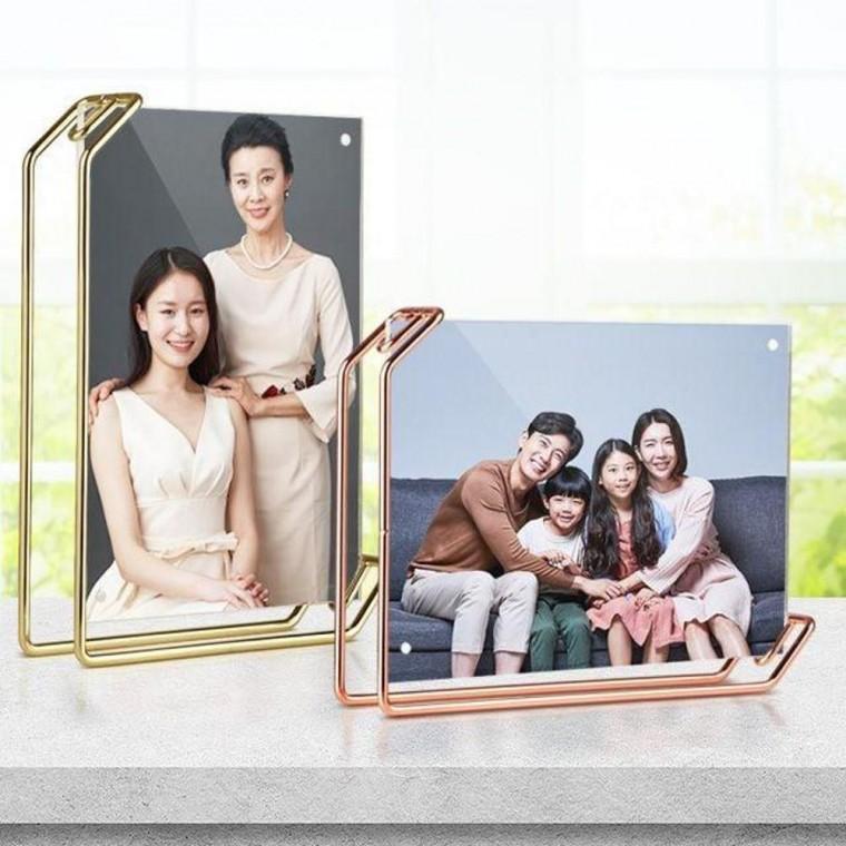 메탈 탁상액자 대 철제 프레임 아크릴 사진 탁상용 포토 테이블 안내판 가격판