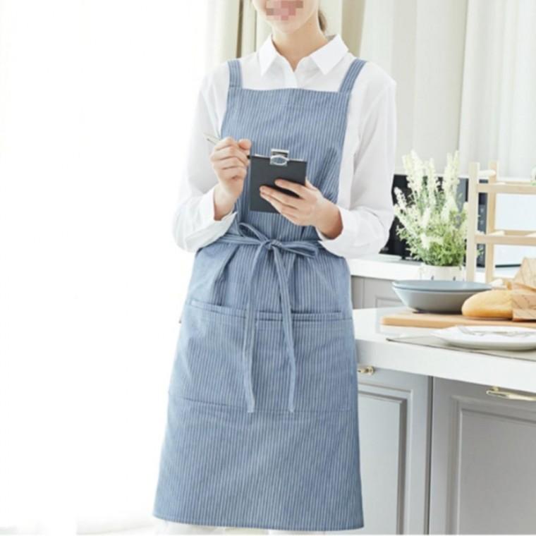 스톤블루 모던 스트라이프 카페 꽃집 앞치마 매장 바리스타 까페 쉐프 빵집 앞치마
