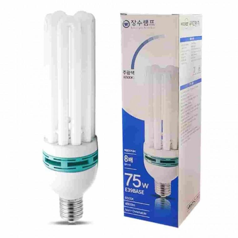 EL램프 75W 주광색 E39전구 75W전구 거실램프 삼파장형광등 형광등소켓