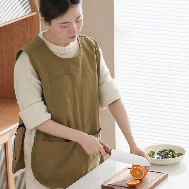 짧은 조끼 실용적인 버클 앞치마