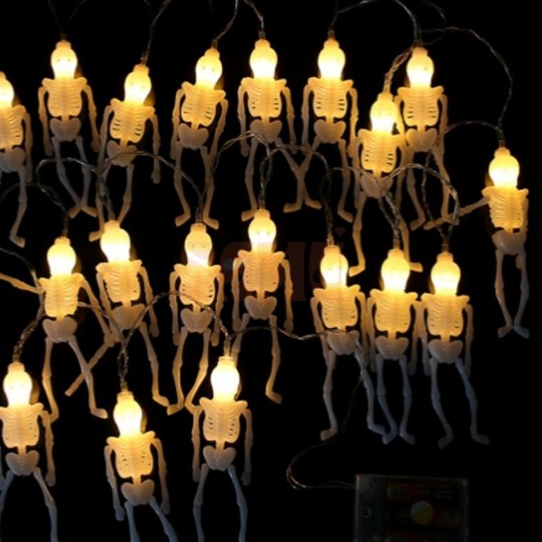 LED 해골가랜드 전구 3M 뼈모형 파티장식전구 장식조명