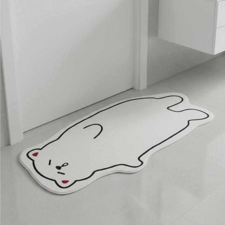 현관러그 원룸카페트 애니멀 롱 거실 침대 러그 40x120cm