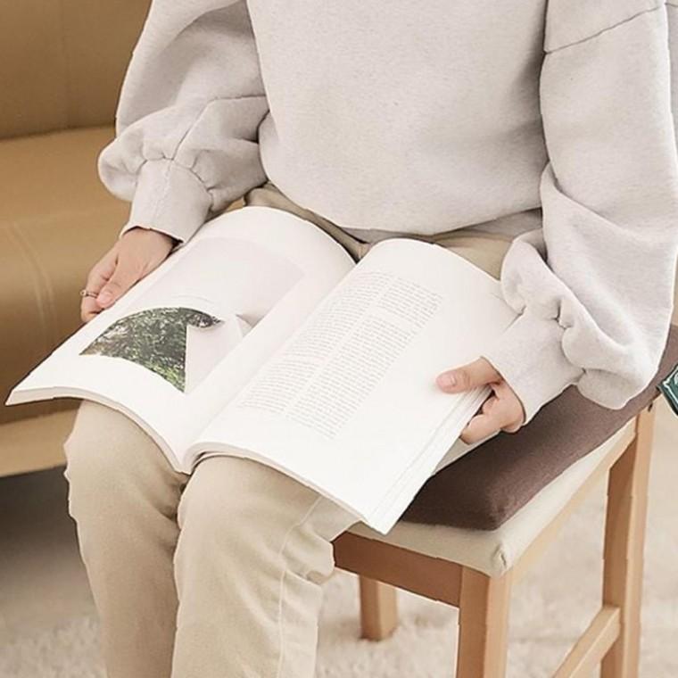 북카페사무실 공부집중 정숙한 고밀도 메모리폼 사각쿠션방석