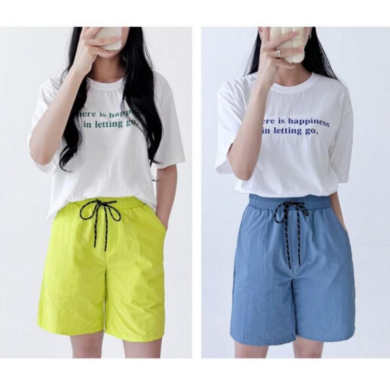 여성 비치웨어 스윔팬츠 여름 데일리 바캉스 반바지 일P 여유핏