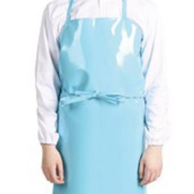 S블루 긴앞치마 방수앞치마 목끈형앞치마 주방앞치마 작업용앞치마 급식실앞치마
