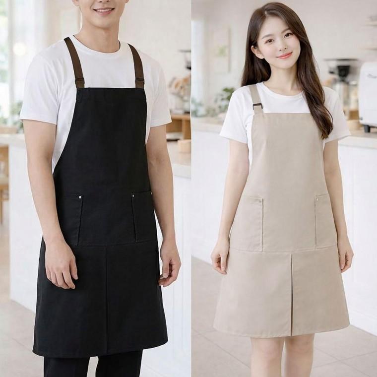 방수에이프런 작업용 앞트임 앞치마 3컬러 주방앞치마 에이프런 앞트임앞치마 홈패브릭 주방패브릭