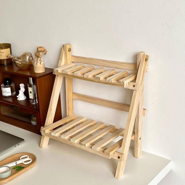 DIY 조립식 미니 다용도 진열대 화분 소품 정리 선반