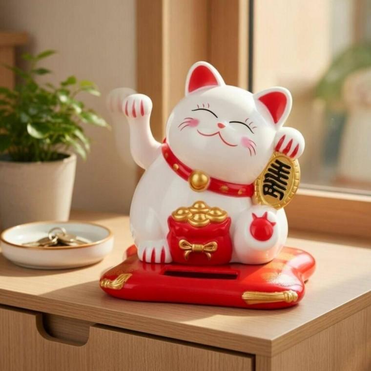 재물장식 고양이 매장 복 인형 손흔드는 소품 카운터 마네키네코
