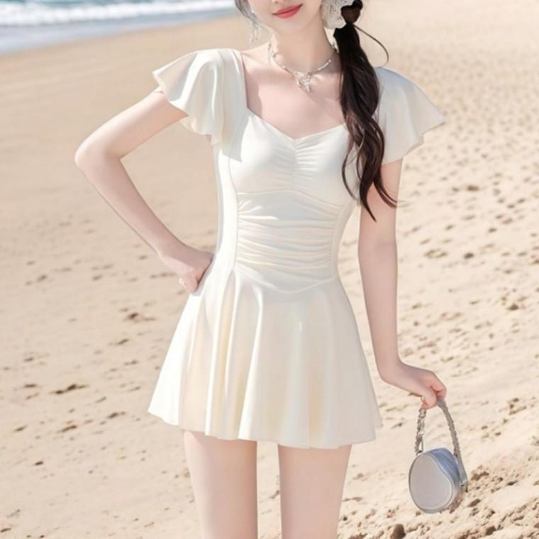 HESW7107 셔링 하트넥 원피스 수영복 여성용 예쁜 스윔웨어