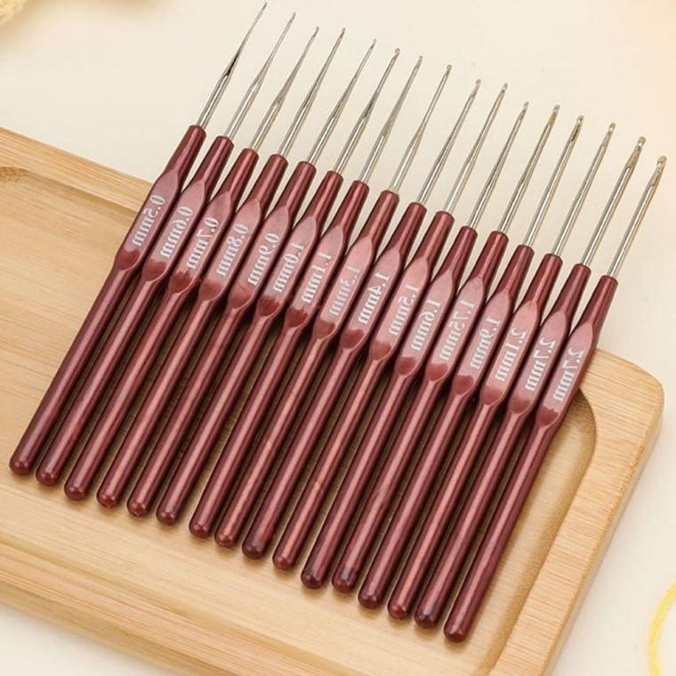 코바늘 손뜨개질바늘 뜨개질키트 8개 핸드메이드 뜨개도구 키트