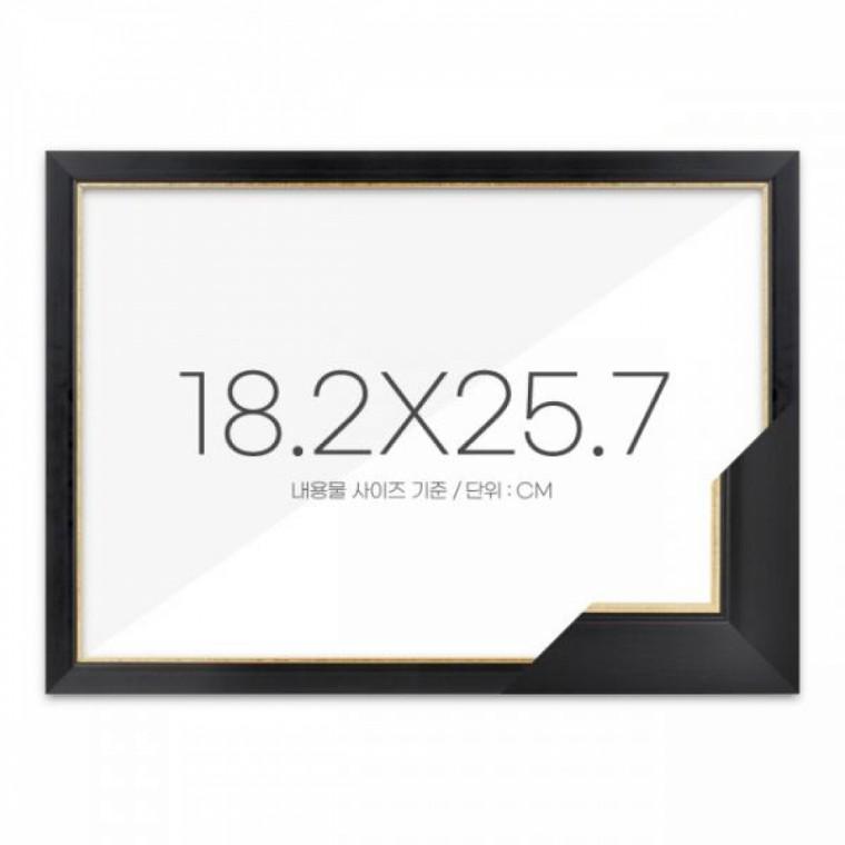 퍼즐액자 18.2x25.7 고급형 슬림 엣지블랙