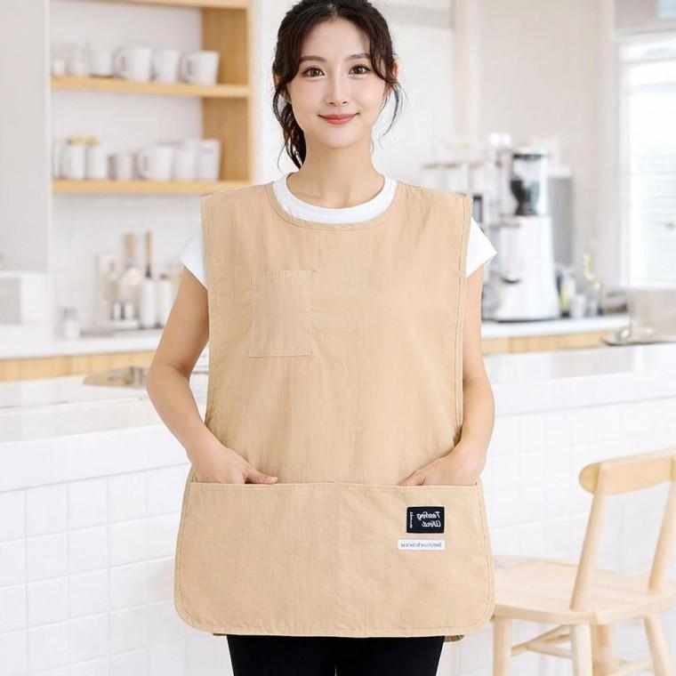 방수앞치마 바리스타 조끼형 주방 에이프런 4색 주방에이프런 홈패브릭앞치마 주방패브릭 주방용품