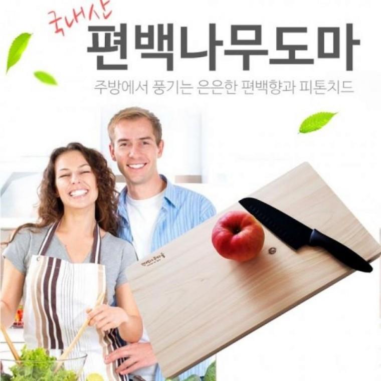 국산 NEW편백나무 도마 손잡이도마 피톤치드 편백 주
